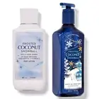 2 Bath & Body Works * FROSTED COCONUT SNOWBALL * LOTION gentle gel HAND SOAP set