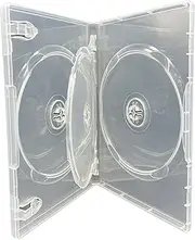 10 x Dragon Trading 3 Disc CD DVD Blu Ray Disc Cases.Clear Case To Hold 3 Discs. Case Has 14mm Spine And Booklet Clips And Outer Sleeve For Artwork Inlay.