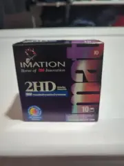 Imation 2HD IBM Box of 10 Diskettes Sealed