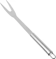 Stainless Steel BBQ Fork Durable Meat Fork for Grilling for Kitchen Picnic Catering and Buffet Use Elegant Design with Long Handle for Safe Cooking