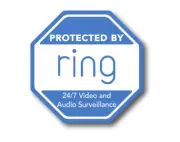 Ring security decal 3.75" laminated out door decal doorbell surveillance camera