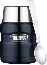 Thermos Stainless King Vacuum Insulated Food Jar, 470Ml, Midnight Blue, SK3000MB