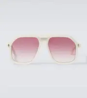 [Jacques Marie Mage] Jacques Marie Mage Casius aviator sunglasses One Size white