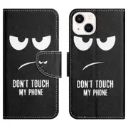 For iPhone 14 6.1 inch Phone Case Cross Texture PU Leather Foldable Stand Wallet Folio Flip Cover