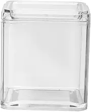 SHINEOFI 10x9cm Small Acrylic Storage Box for Desktop Coins Accessories Sealed Lid