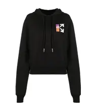cropped gradient Arrows hoodie S,L,M Black
