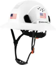 Full Brim Hard Hat Vented Construction Safety Helmet OSHA Approved Cascos
