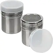 Bettli 2Pcs Flour Sifter Icing Sugar Shaker Flour Shaker Icing Sugar Shaker Duster Chocolate Shaker Chocolate Powder Shaker Chocolate Duster for Kitchen Baking or Craft