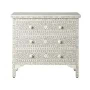 Bone Inlay Chest Light Grey
