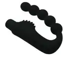 Vibrating P-Spot Prostate Massager Silicone Anal Bead Butt Plug