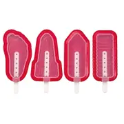 Avanti Stackable Popsicle Moulds Set of 4 Red