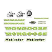 Mongoose - 1999 Motivator for chrome frame - Decal set - old school bmx