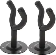 TOPPERFUN Versatile Wall Guitar Display Stand Iron Bass Holder Ukulele Hook for Strings Wall-mounted 2 Sets
