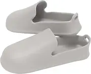 Marna JA090GY Bath Slippers (Hook Holes/Gray), Bath Boots, Bathroom Cleaning (Non-Slip, Bath Shoes), Floating Storage
