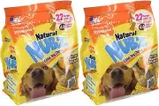 (pack of 2) Nylabone Natural Nubz Edible Dog Chews 22ct. (2.6lb/bag) -Total 5.2l