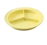 Yanco China NS-701Y Nessico Yellow Melamine 8.75" dia. 3 Compartment Deep Plate