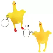 Relieve Stress Ball Keychain Squeeze Laying Egg Novelty Venting Anger