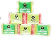 SUTEKI Natural Herbal Soap for All Types of Skins || 100% Hand Made Glycerin Base Soap,125 gm (Combo of 6) (Aloe Vera & Rose-Aloe Vera)