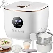 ◉ 3L Low Sugar Rice Cooker, Multi Stainless Stee Ceramic Rice Cooker with 5 Modes | 24 Hour Timer | 8H Keep Warm | LED Display | Stainless Steel Ceramic Non-Stick Pot for Rice, Porridge, Home