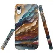 For iPhone XR Tough Protective Cover, Magic Mountain River