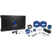 Planet Audio Anarchy AC2600.2 2600 Watt 2 Channel Car Amplifier+Amp Kit+Remote