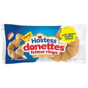 Hostess Donettes, Apple Cinnamon Fritter Rings, Glazed Mini Donuts, 3.45 oz, ...