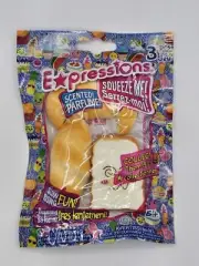 Soft Squishy Toy Scented Slow Rise Bread W/Sguiggly Line 4 in. Almar Toys