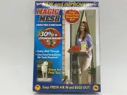 Magic Mesh Deluxe Magnetic Hands Free Screen Door Cover - Black