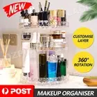 360° Rotating Makeup Organiser Storage Box Cosmetics Holder Display Stand Case