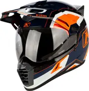 Klim Krios Pro Rally, adventure helmet , color: Dark Blue/Black/White/Orange , size: 3XL