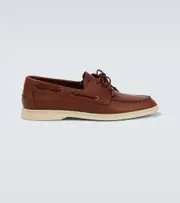 [Loro Piana] Loro Piana Sea-Sail Walk leather loafers AU 7 brown