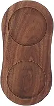 iplusmile Wooden Base for Pepper Salt Mills Auto Pepper Salt Grinders Stand Sturdy Grinder Mill Holder Non-Slip Pad for Kitchen Decor
