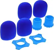 Milisten 1Sets Professional Microphone Windscreen Cover Rolling Protection with Bottom Rod Sleeve Shockproof Mic Shield for Ktv Concerts and Recording