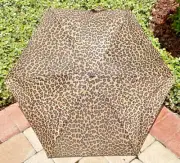 TOTES WOMEN'S UMBRELLA CHEETAH ECO FRIENDLY 6 inches NWT