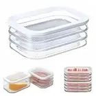 Transparent Bacon Storage Container For Fridge,Deli Storag