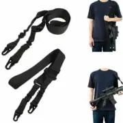 New Tactical Two 2 Point Rifle Gun Sling Strap Bungee Adjustable Quick Release