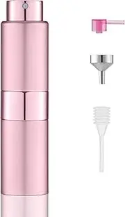 20 ml Perfume Atomiser Refillable Empty Travel Perfume Atomiser for Men and Women Travel Atomiser Bottle for Travel (Pink)