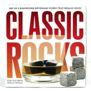 Classic Rocks (6) Soapstone Cubes Chill Drinks Without Ice (Water) Dilution BNIB