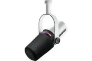Shure MV7+ white USB/XLR Dynamic Podcasting Microphone USB-C and XLR outputs