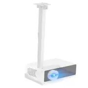 Projector Ceiling Mount with Tray, Adjustable Height Universal Bracket White