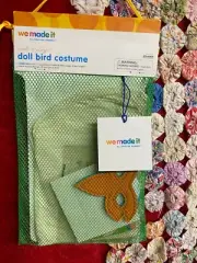 NIP Doll Bird Costume Kit by Jennifer Garner Feather Cape & Mask & Instructions