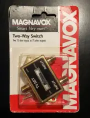 Magnavox M61007 2-Way Switch 75 ohm Coax Cable TV Video Antenna