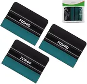 3Pack Black 4Inch Automotive Felt Squeegee for Auto Vinyl Wrap Window Tint Tool Wallpaper Tool