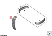 Genuine BMW Machined Cover Molding Set Roland Sands Design - R18 - 77122469280