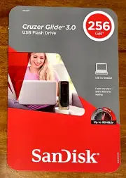 SanDisk Cruzer Glide USB 3.0 256GB Flash Drive NEW!