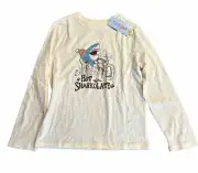 Cat & Jack - Shark Graphic LS - Kids Size XS(4/5)- Hot Sharkolate - NEW/TAGS