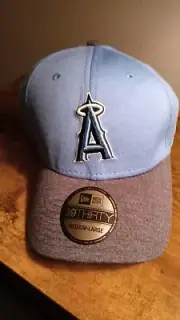 New Era LOS ANGELES ANGELS 39Thirty Med-Large Fitted flex Hat Cap (Blue) New