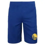 Outerstuff Golden State Warriors NBA Boys Youth (8-20) Free Throw Shorts, Blue