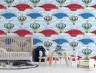 3D Hot Air Balloon Pattern Wallpaper Wall Mural Removable Self-adhesive 162