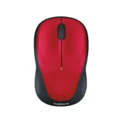 Logitech M235 Wireless Mouse Red - Contoured Design Glossy Comfort Grip